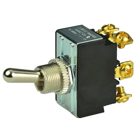 Bep Marine BEP DPDT Chrome Plated Toggle Switch - ON/OFF/ON 1002018